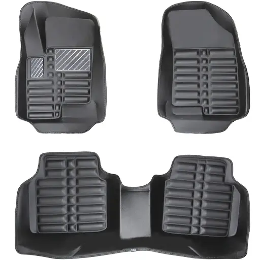 کفپوش پنج بعدی آزرا قدیم pz چرمی طوسی