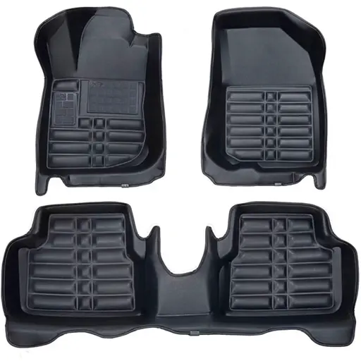 کفپوش پنج بعدی سراتو سایپایی pz چرمی مشکی