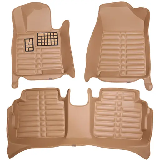 کفپوش پنج بعدی اپتیما pz چرمی کرم