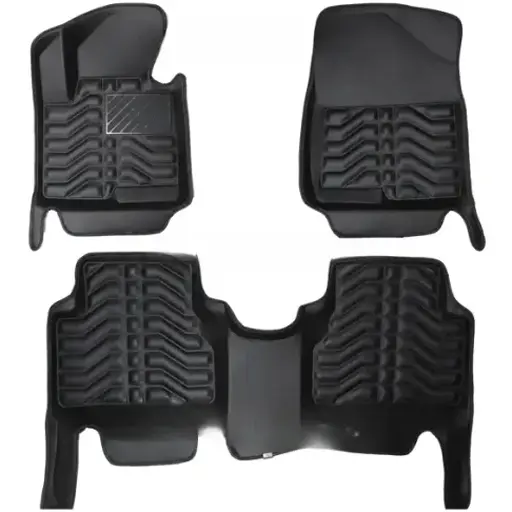 کفپوش پنج بعدی سانتافه قدیم pz چرمی مشکی