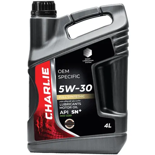 روغن موتور چارلی +5w30 sn چهار لیتری