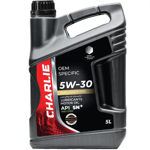 روغن موتور چارلی +5w30 sn پنج لیتری