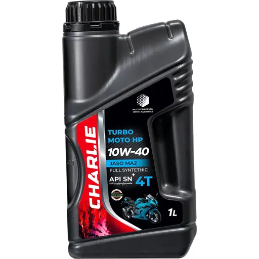 روغن موتورسیکلت چارلی +10w40 sn یک لیتری