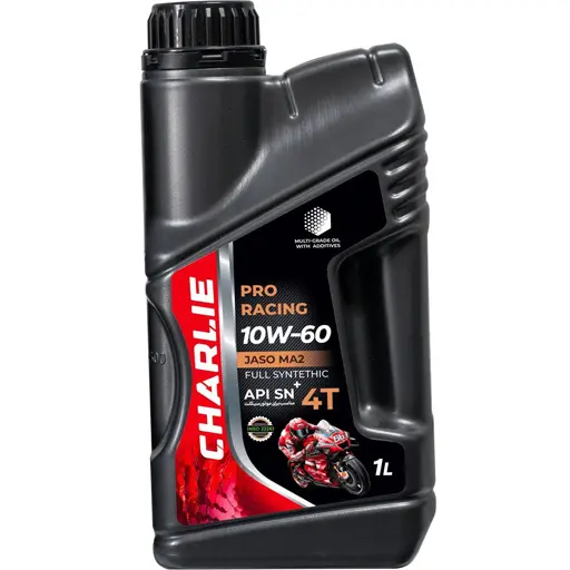 روغن موتورسیکلت چارلی +10w60 sn یک لیتری