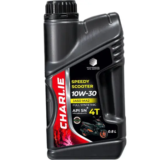 روغن موتورسیکلت چارلی +10w30 sn هشتصد میلی لیتر