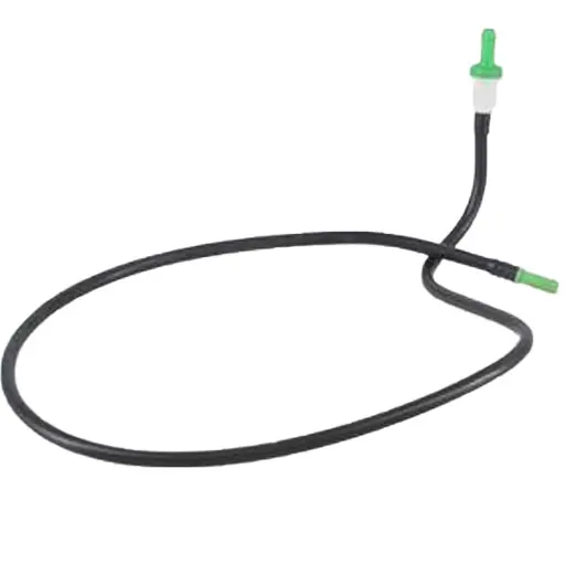 شلنگ بنزين برگشت از موتور پژو پارس مادپارت یک سر نری سبز یک سر شلنگی 80 سانتی متری کد 3925