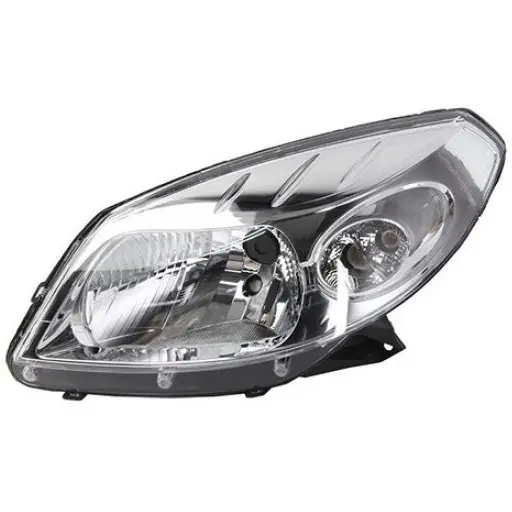 چراغ جلو ساندرو سایپا یدک بدون لامپ و سوکت با موتور لولینگ (چپ) سفید