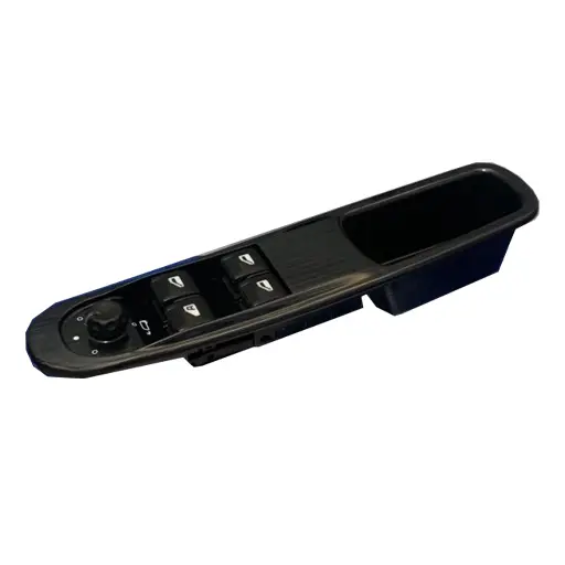 مجموعه كليد شيشه بالابر جلو و تنظیم آینه برقی پژو پارس کروز طرح آوا (چپ)