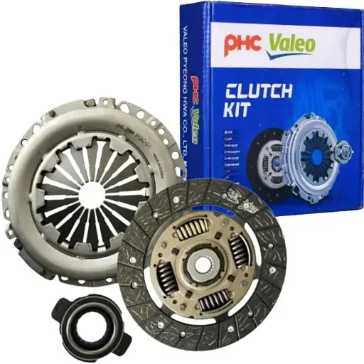 دیسک و صفحه سمند XU7 والئو آبی PHC لیبل ويژن اصل کره با بلبرینگ (پری‌دمپر 4 فنر دوبل)