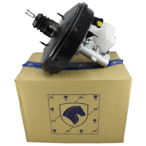 مجموعه بوستر ترمز کامل تارا دنده ای ایساکو (اذین تنه) با مستر سیلندر و مخزن روغن 9.5 اینچ 0020111399