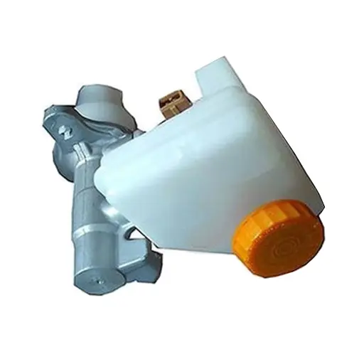 پمپ ترمز بالا پژو 405 کروز جديد 2 سوراخ آلومينيومی مورب با منبع