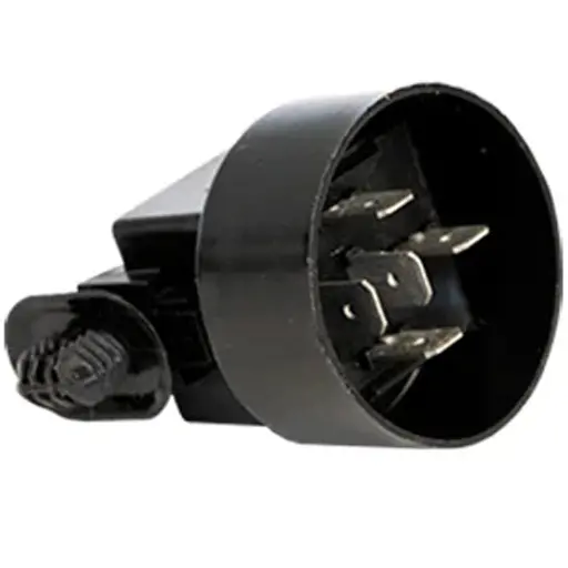 رله فن رادیاتور رانا آیدین موتور پنج پایه ای 12 ولت 80 آمپر دو پلاتین مشکی ضد آب