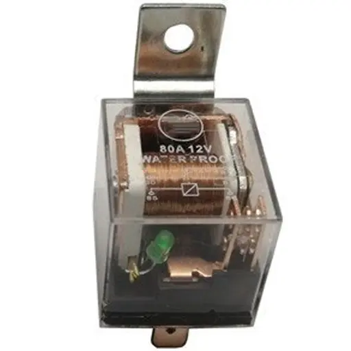 رله فن رادیاتور پژو 405 آیدین موتور چهار پایه ای 12 ولت شیشه ای ضد آب آمپر بالا