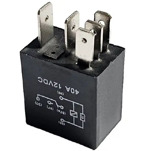 ‫میکرو رله پژو پارس آیدین موتور پنج فیش 40 آمپر مشکی