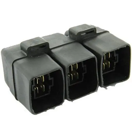 ‫رله سه قلو کوییک آیدین موتور ضد آب پایه ‫برنجی مشکی‬‏