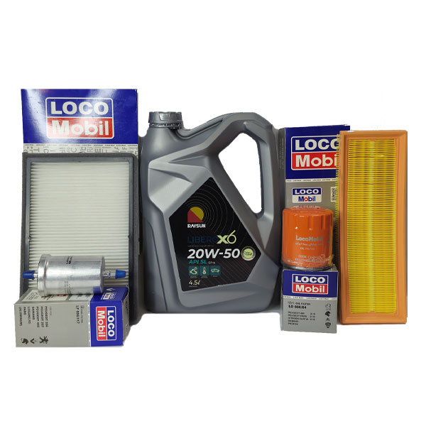 پکیج تعویض روغن پژو 405 ریسان- لوکومبیل با صافی بنزین فلزی (استاندارد)