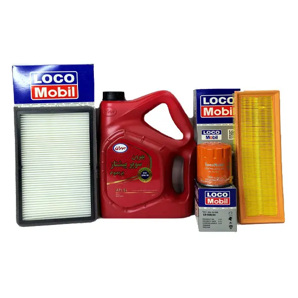 پکیج تعویض روغن پژو 405 بهران-لوکومبیل بدون صافی بنزین (استاندارد)