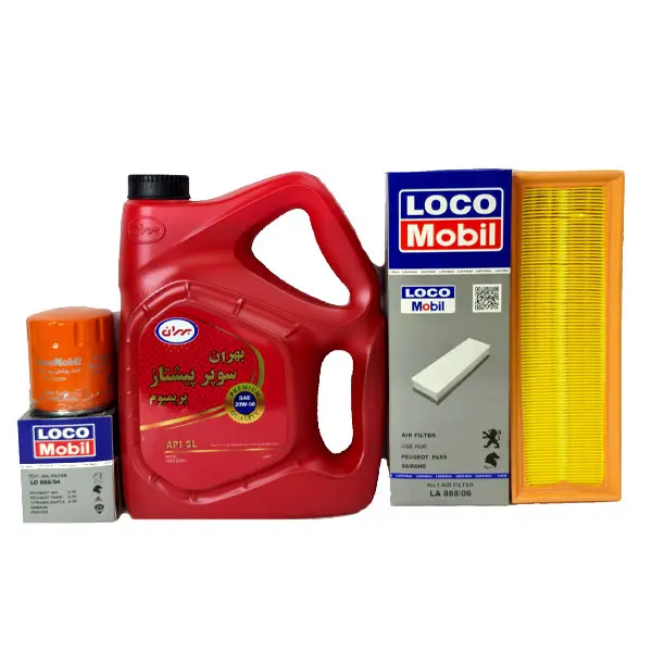 پکیج تعویض روغن پژو 405 بهران- لوکومبیل بدون صافی بنزین (اقتصادی)