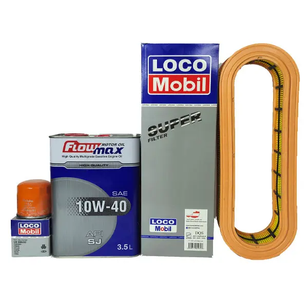 پکیج تعویض روغن ساینا فلومکس-لوکوموبیل بدون صافی بنزین (اقتصادی)