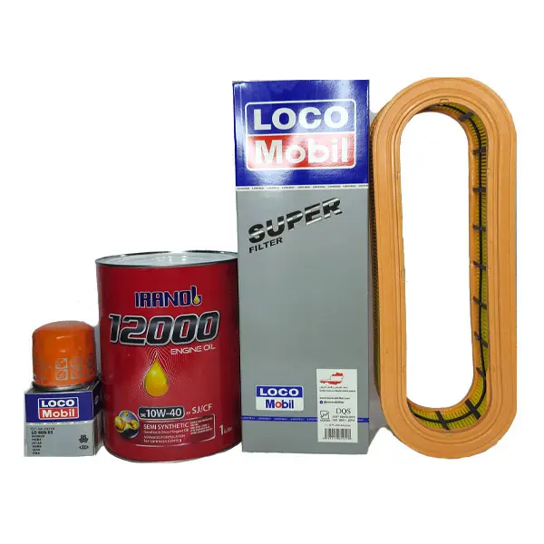 پکیج تعویض روغن تیبا ایرانول-لوکوموبیل بدون صافی بنزین (اقتصادی)