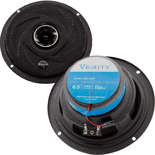 بلندگو خودرو وریتی مدل VCS-659 P قطر 6.5 اینچ گرد دو عددی