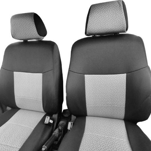 روکش صندلی سهند هایکو طرح آوا چرم و پارچه طوسی