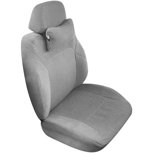 روکش صندلی سمند (صندلی جدید) هایکو طرح رسام تمام مخمل طوسی