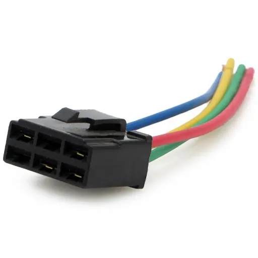 سوکت رله فن پرايد انژکتوری MERAL مادگی سيم خودرویی