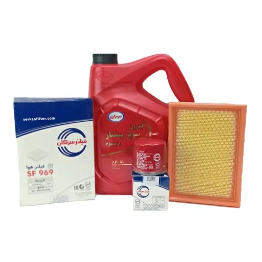 پکیج استاندارد روغن موتور پراید بهران و فیلتر سرکان