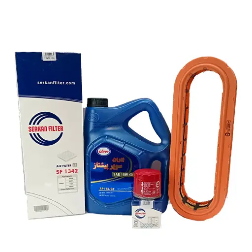 پکیج استاندارد روغن موتور تیبا بهران و فیلتر سرکان