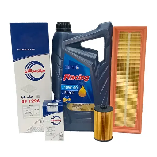پکیج اقتصادی روغن موتور دنا ایرانول و فیلتر سرکان
