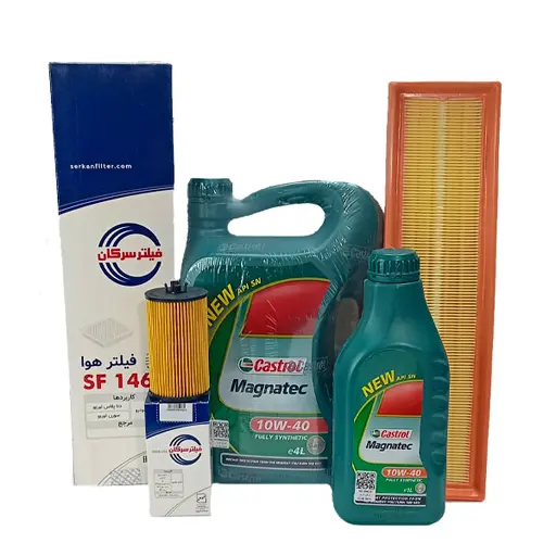 پکیج طلایی روغن موتور دنا کاسترول و فیلتر سرکان