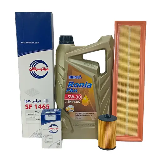 پکیج طلایی روغن موتور دنا ایرانول و فیلتر سرکان
