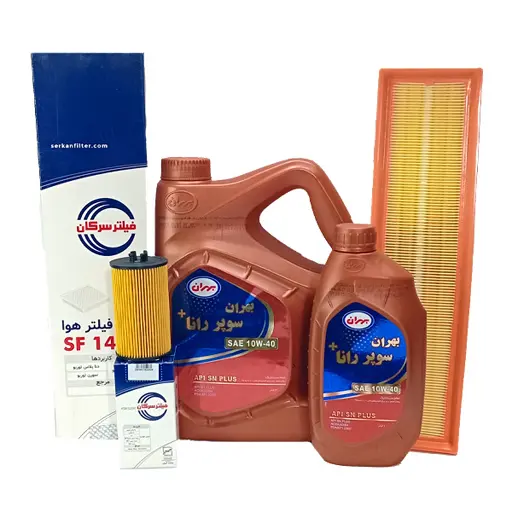 پکیج طلایی روغن موتور دنا بهران و فیلتر سرکان