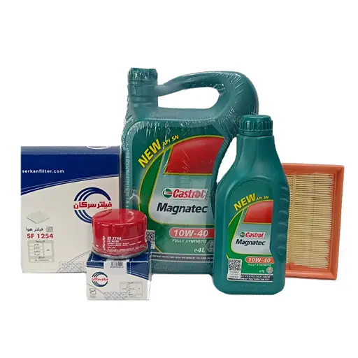 پکیج طلایی روغن موتور ساندرو کاسترول و فیلتر سرکان