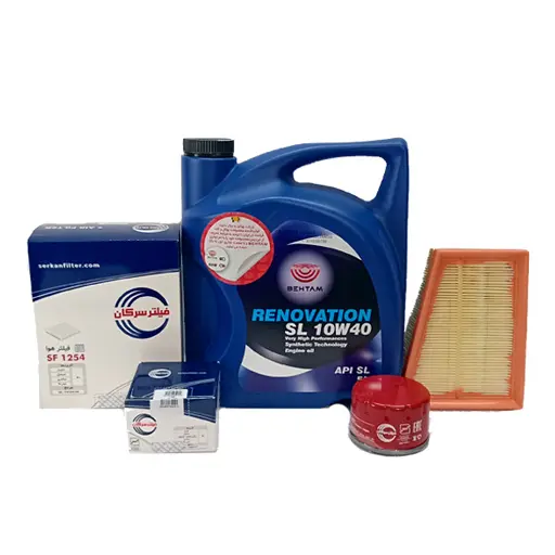 پکیج استاندارد روغن موتور سمند بهتام و فیلتر سرکان 