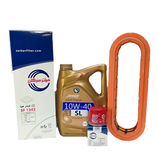 پکیج استاندارد روغن موتور تیبا اسپیدی و فیلتر سرکان