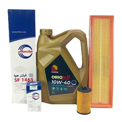 پکیج طلایی روغن موتور سمند توربو ریسان و فیلتر سرکان