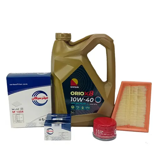 پکیج طلایی روغن موتور ال 90 ریسان و فیلتر سرکان