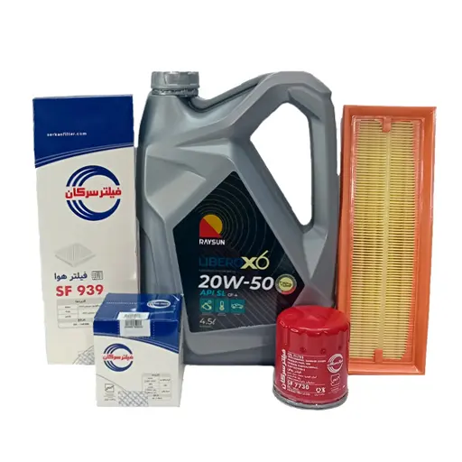پکیج استاندارد روغن موتور پژو 405 ریسان و فیلتر سرکان