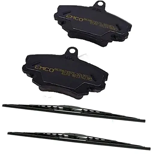 پکیج لنت ترمز جلو و تیغه برف پاک کن جلو ال 90 امکو