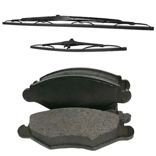 پکیج لنت ترمز جلو و تیغه برف پاک کن جلو پژو 206 تیپ 2 امکو (قبل 1391)