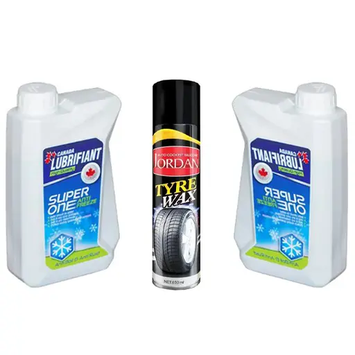 پکیج ضد یخ لوبریفنت کانادا 1 لیتری دوعددی با اسپری لاستیک جردن