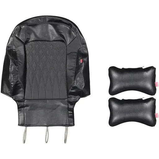 روکش صندلی شاهین هایکو طرح اریکا تمام چرم مشکی