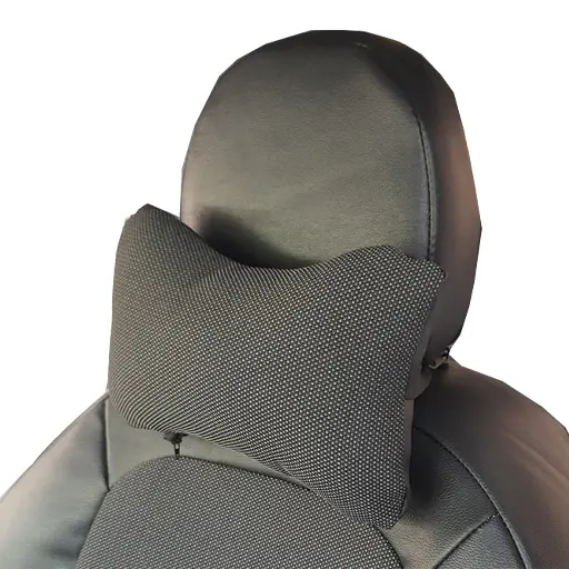 روکش صندلی تارا اتوماتیک v2 هایکو طرح آوین چرم و پارچه مشکی طوسی