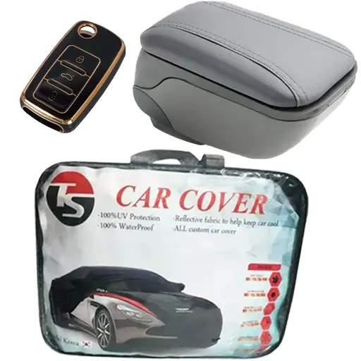 چادر پژو 206 TS و کنسول وسط توکا با کاور ریموت طرح کربن