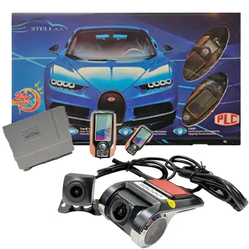 پکیج محافظ خودرو (دوربین ثبت وقایع کلارو مدل CL-52 با دزدگیر تصویری PLC ریموت شارژی)