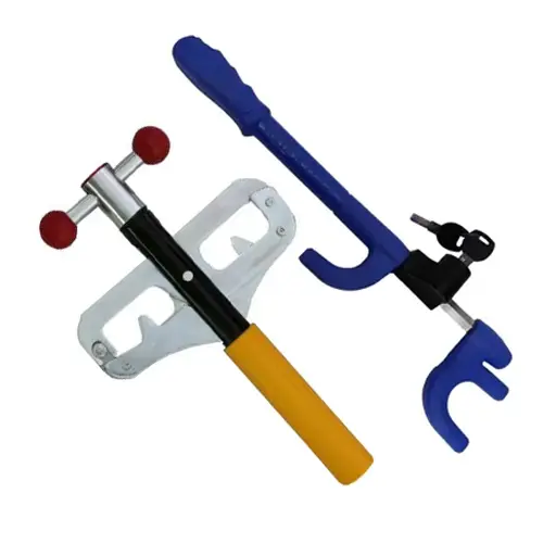 پکیج قفل پدال BULLOCK-2010 با قفل داخل فرمان مدل 6026-A