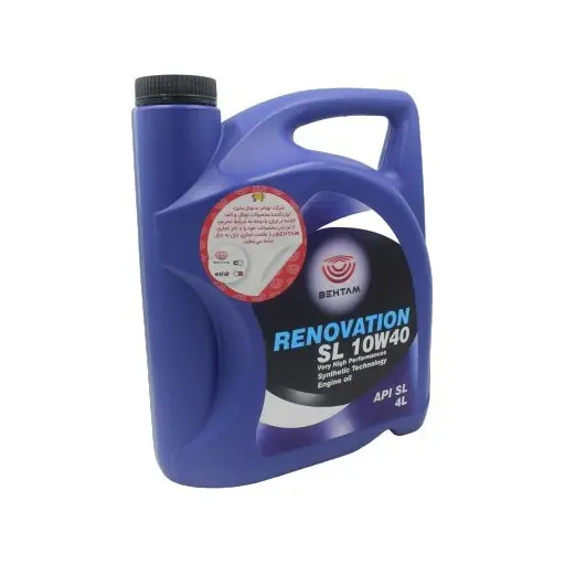 روغن موتور بهتام رنوویشن 10w40 sl حجم 4 لیتر