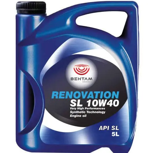 روغن موتور بهتام رنوویشن 10w40 sl حجم 5 لیتر